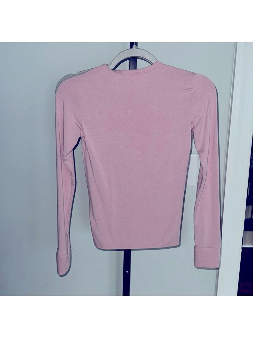 SET Active-JERSEY FITTED LONG SLEEVE Top-PEONY  Pink Size-Small-New - Picture 5 of 6